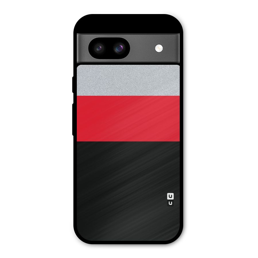 Cool Melange Stripe Metal Back Case for Google Pixel 8a