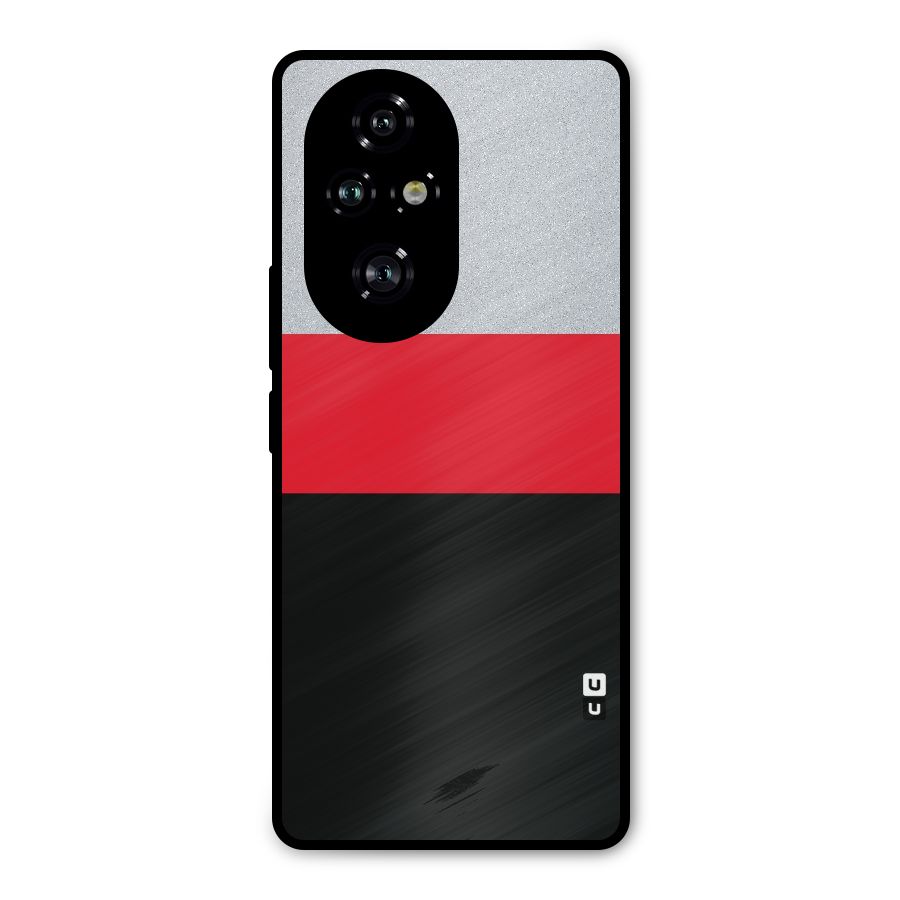 Cool Melange Stripe Metal Back Case for Honor 200 Pro