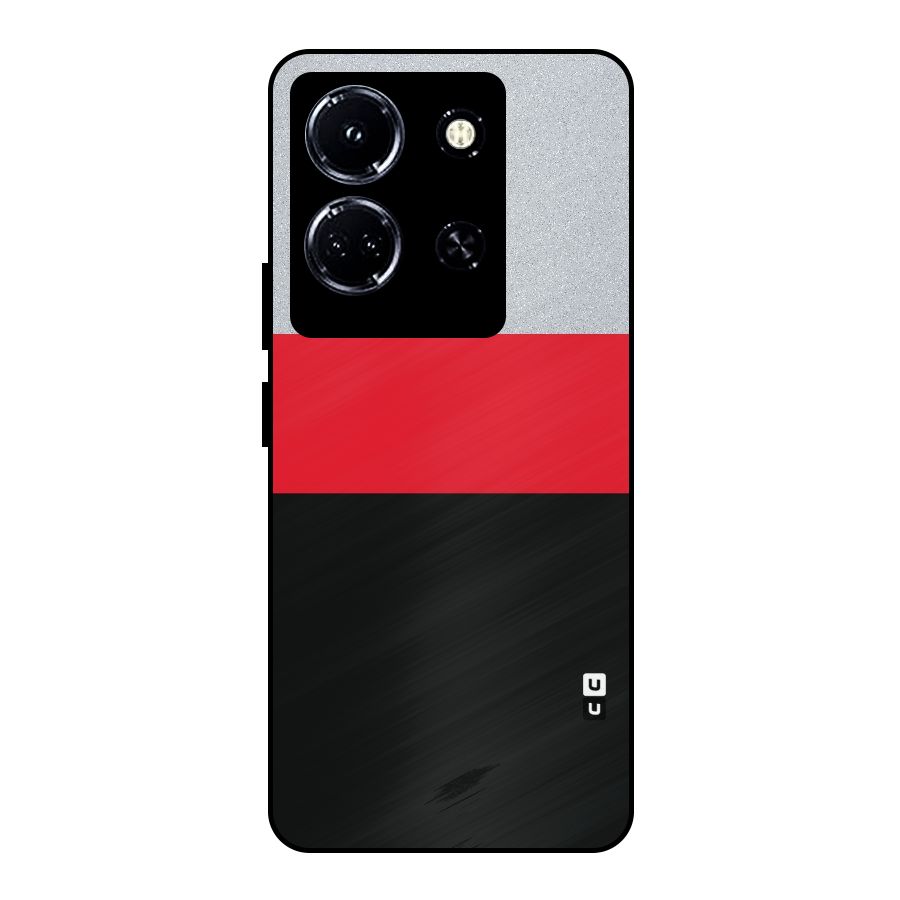 Cool Melange Stripe Metal Back Case for Infinix Note 30 5G