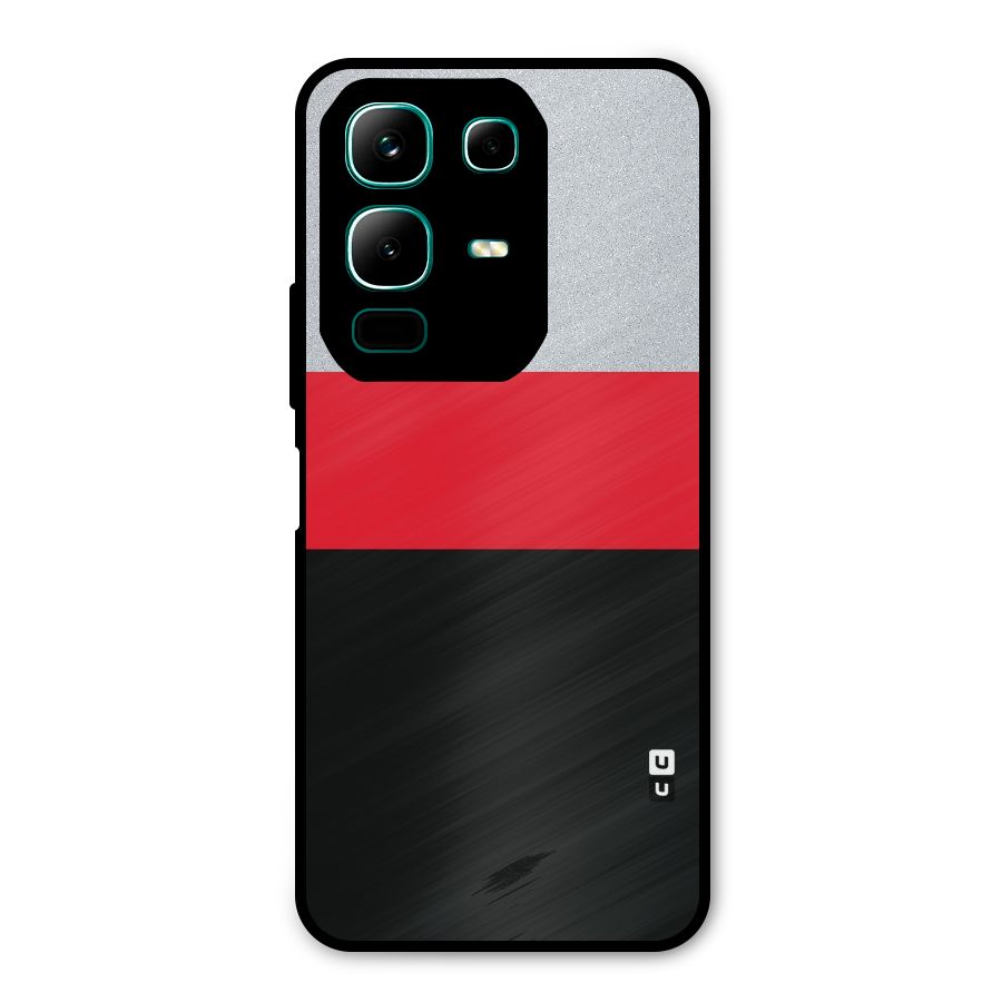 Cool Melange Stripe Metal Back Case for Infinix Note 50x