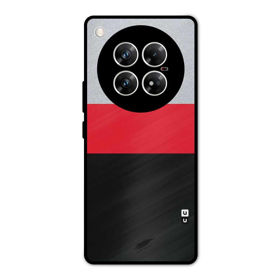 Cool Melange Stripe Metal Back Case for Infinix Zero 40 5G