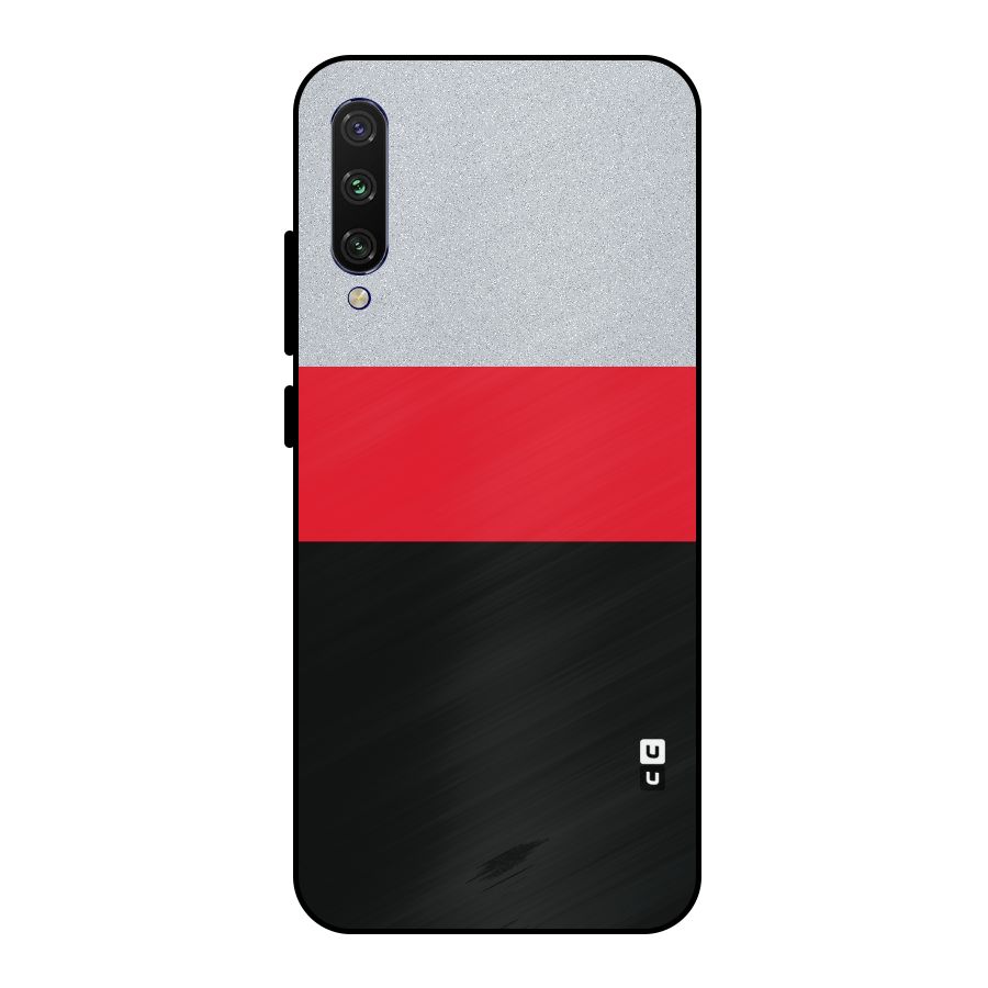 Cool Melange Stripe Metal Back Case for Mi A3