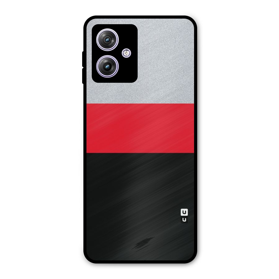 Cool Melange Stripe Metal Back Case for Moto G64