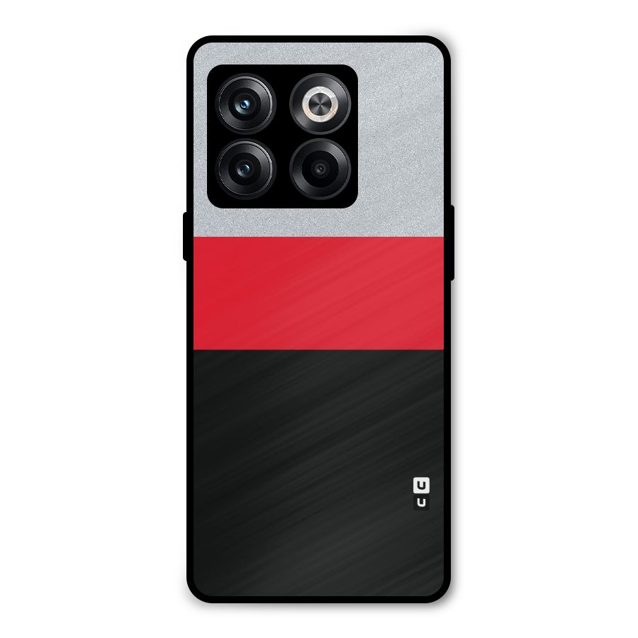 Cool Melange Stripe Metal Back Case for OnePlus 10T