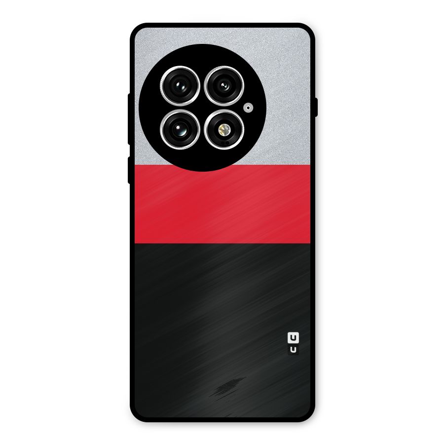 Cool Melange Stripe Metal Back Case for OnePlus 13