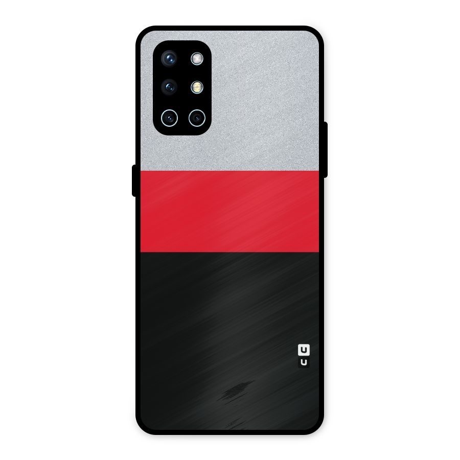 Cool Melange Stripe Metal Back Case for OnePlus 9R