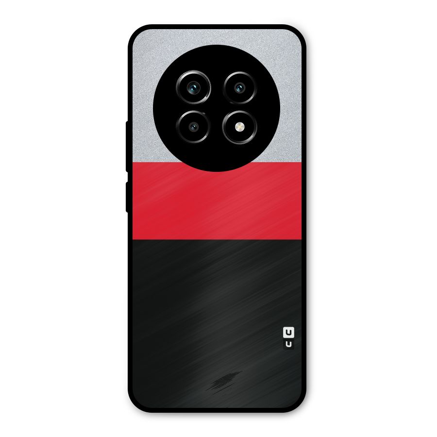 Cool Melange Stripe Metal Back Case for Realme 13 Pro