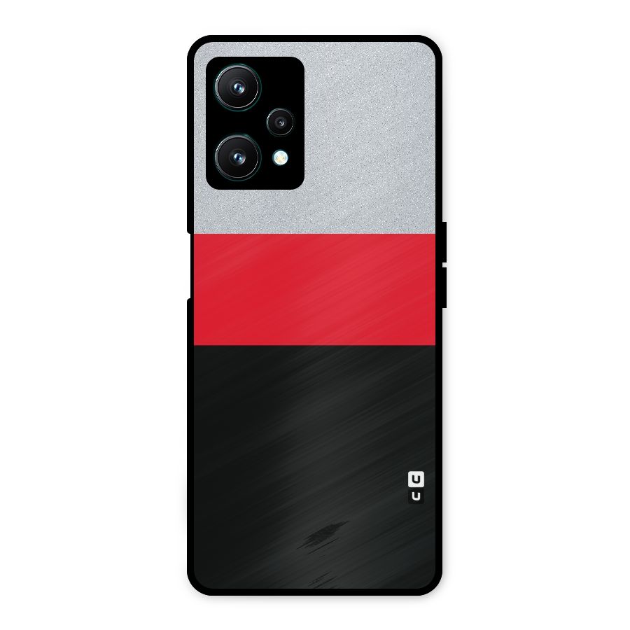 Cool Melange Stripe Metal Back Case for Realme 9 Pro 5G
