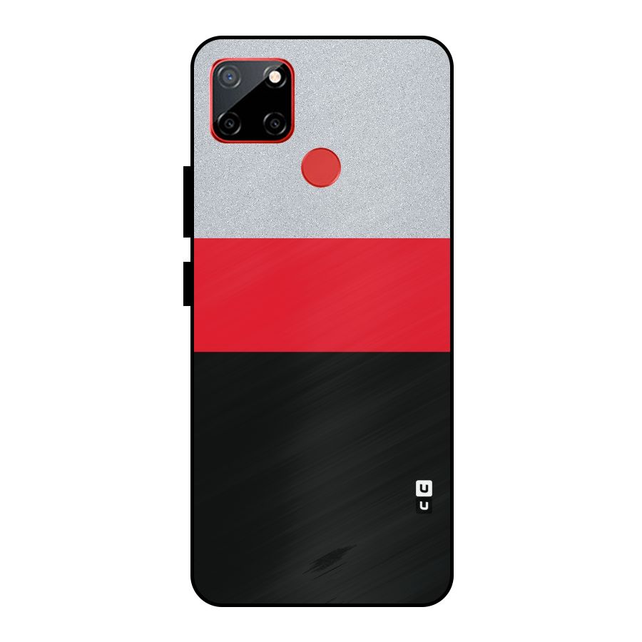 Cool Melange Stripe Metal Back Case for Realme C12