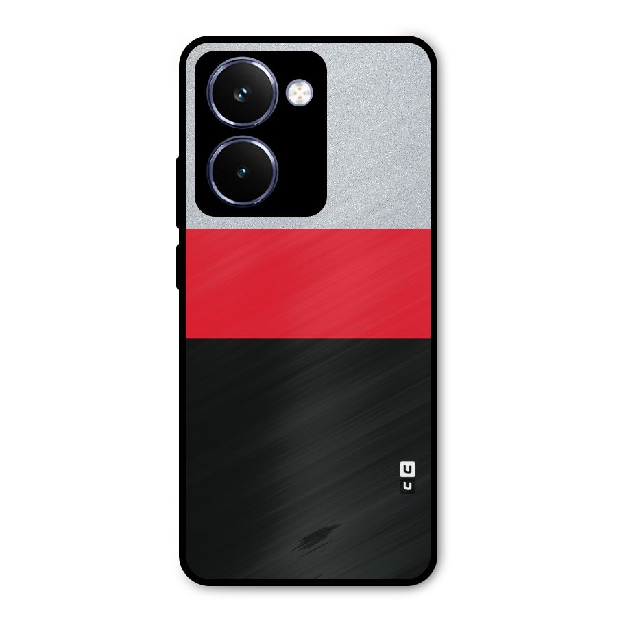 Cool Melange Stripe Metal Back Case for Realme P3 Ultra