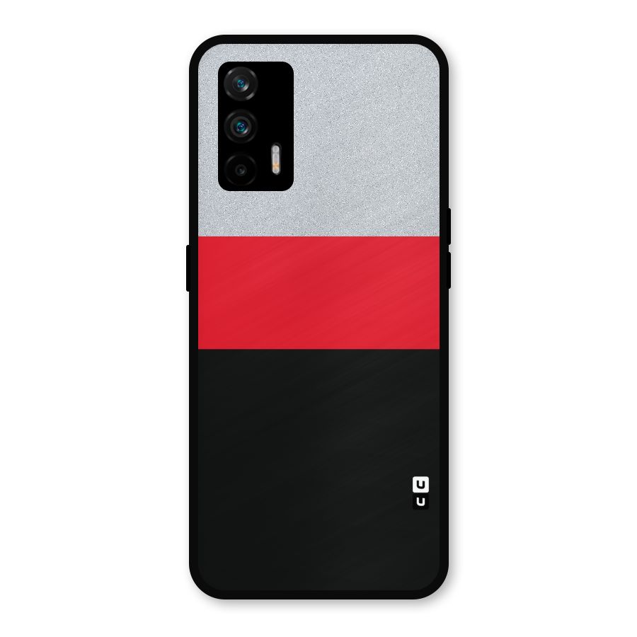 Cool Melange Stripe Metal Back Case for Realme X7 Max