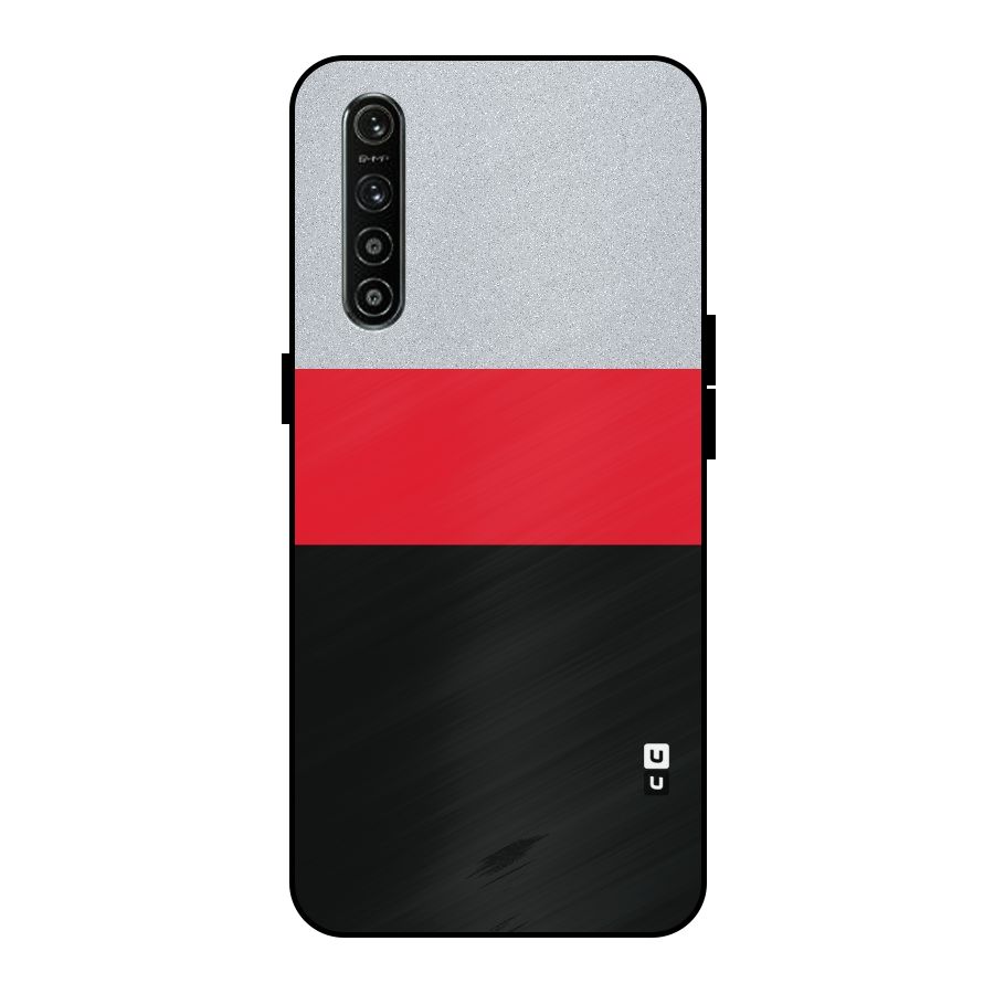 Cool Melange Stripe Metal Back Case for Realme XT