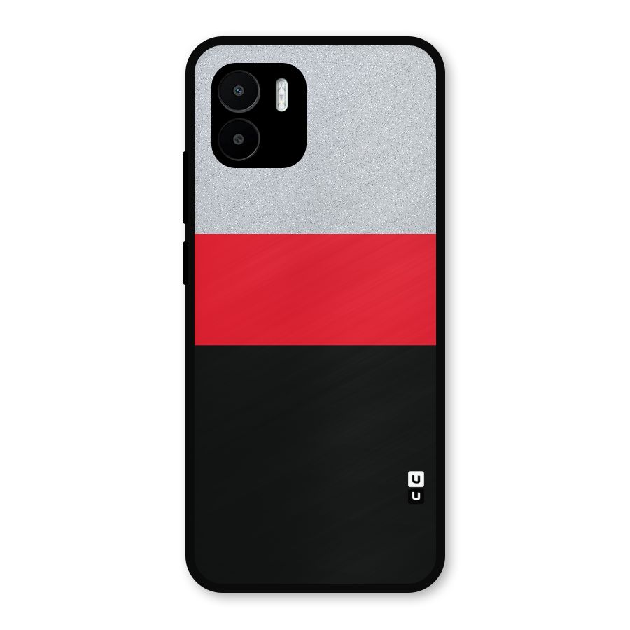 Cool Melange Stripe Metal Back Case for Redmi A2