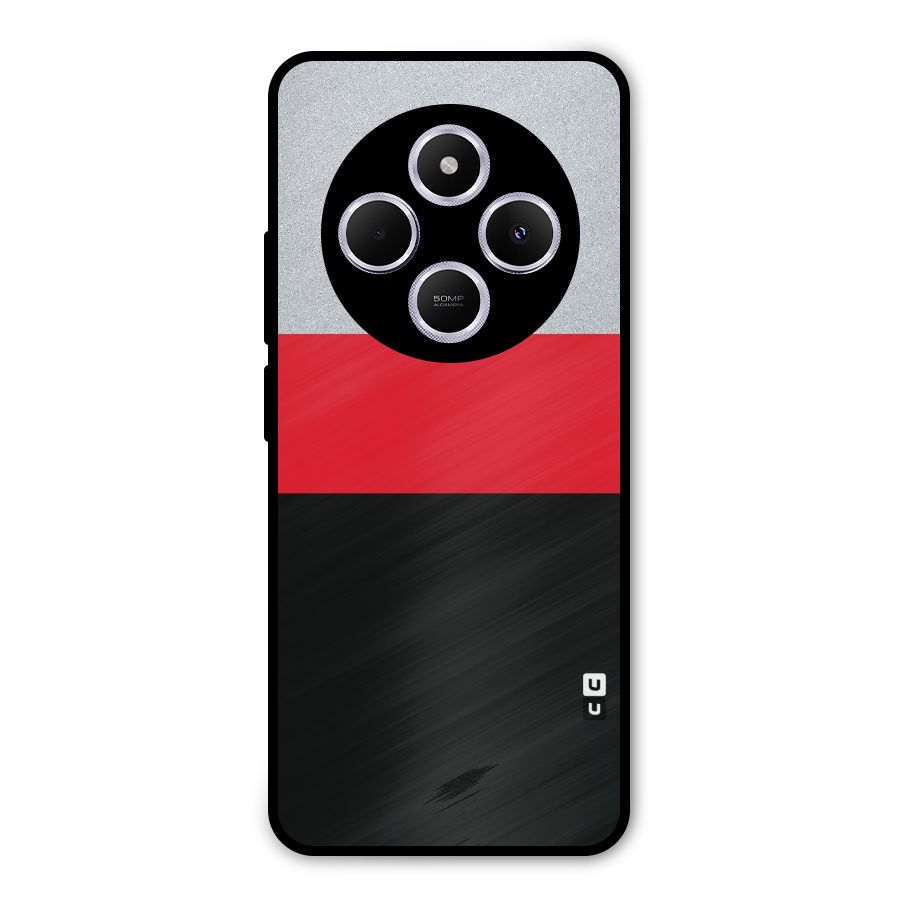 Cool Melange Stripe Metal Back Case for Redmi A4