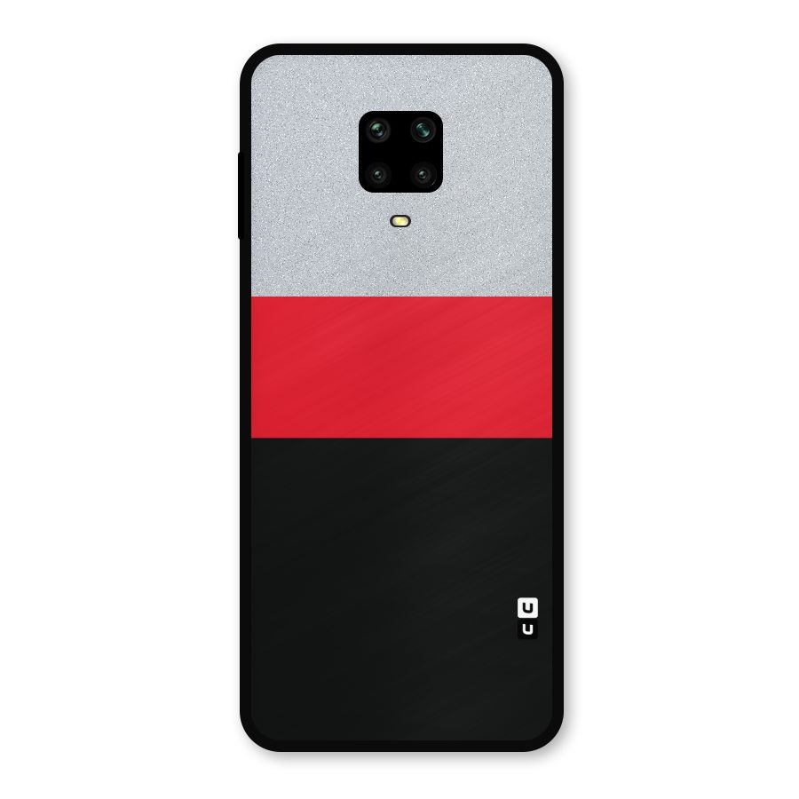 Cool Melange Stripe Metal Back Case for Redmi Note 10 Lite
