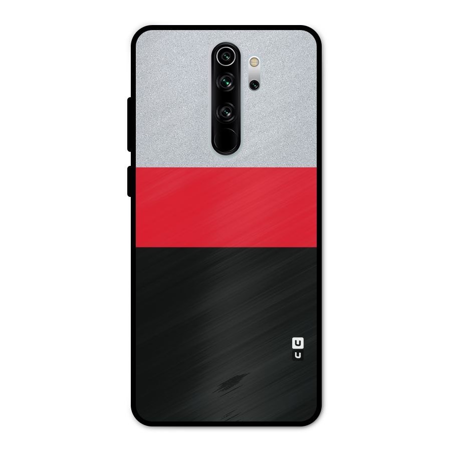 Cool Melange Stripe Metal Back Case for Redmi Note 8 Pro