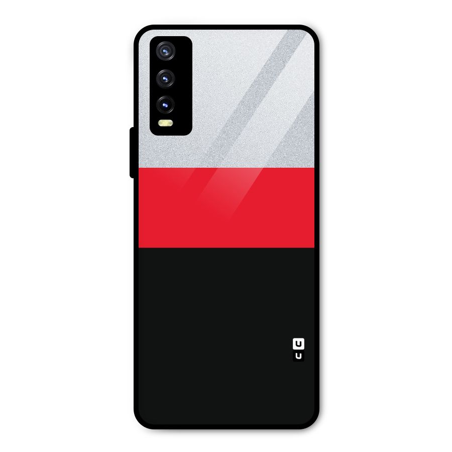 Cool Melange Stripe Metal Back Case for Vivo Y20