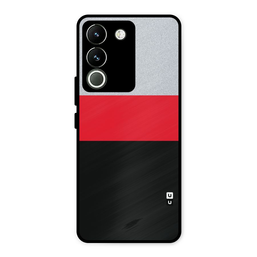 Cool Melange Stripe Metal Back Case for Vivo Y200