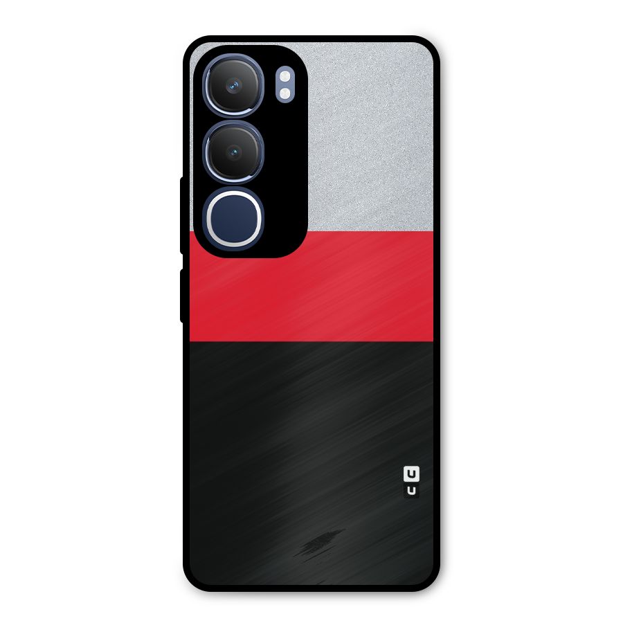 Cool Melange Stripe Metal Back Case for Vivo Y29