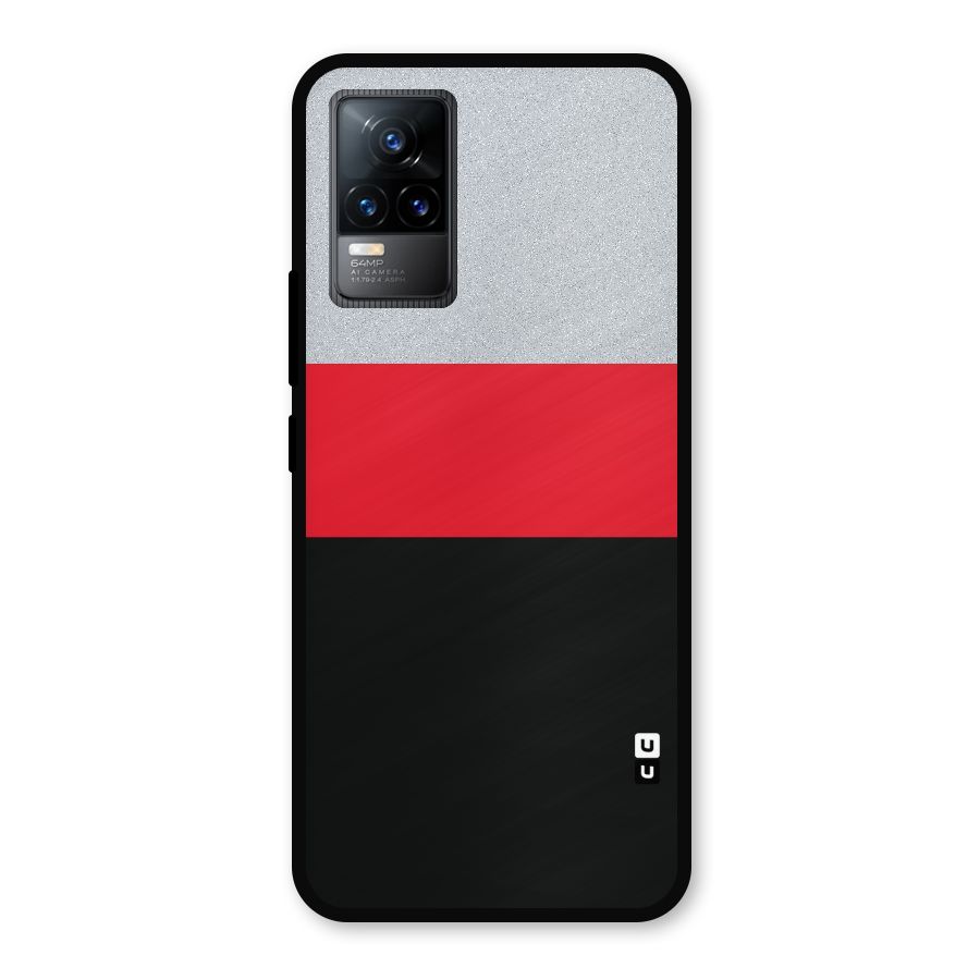 Cool Melange Stripe Metal Back Case for Vivo Y73