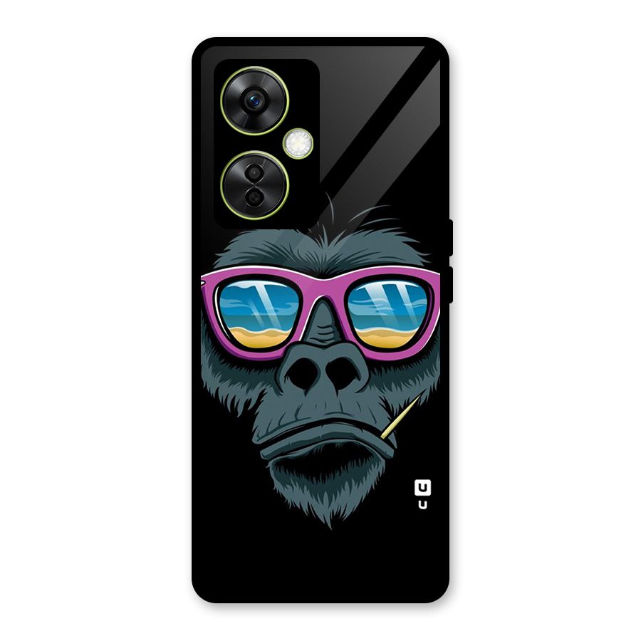 Cool Monkey Beach Sunglasses Glass Back Case for OnePlus Nord CE 3 Lite