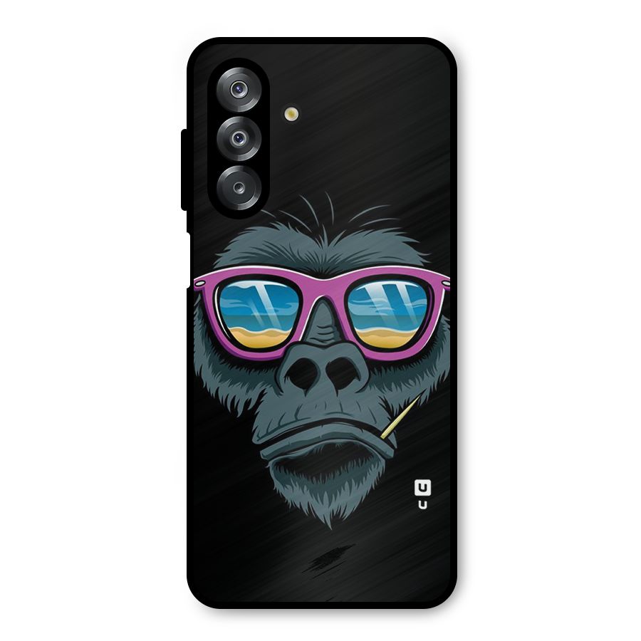 Cool Monkey Beach Sunglasses Metal Back Case for Galaxy A26