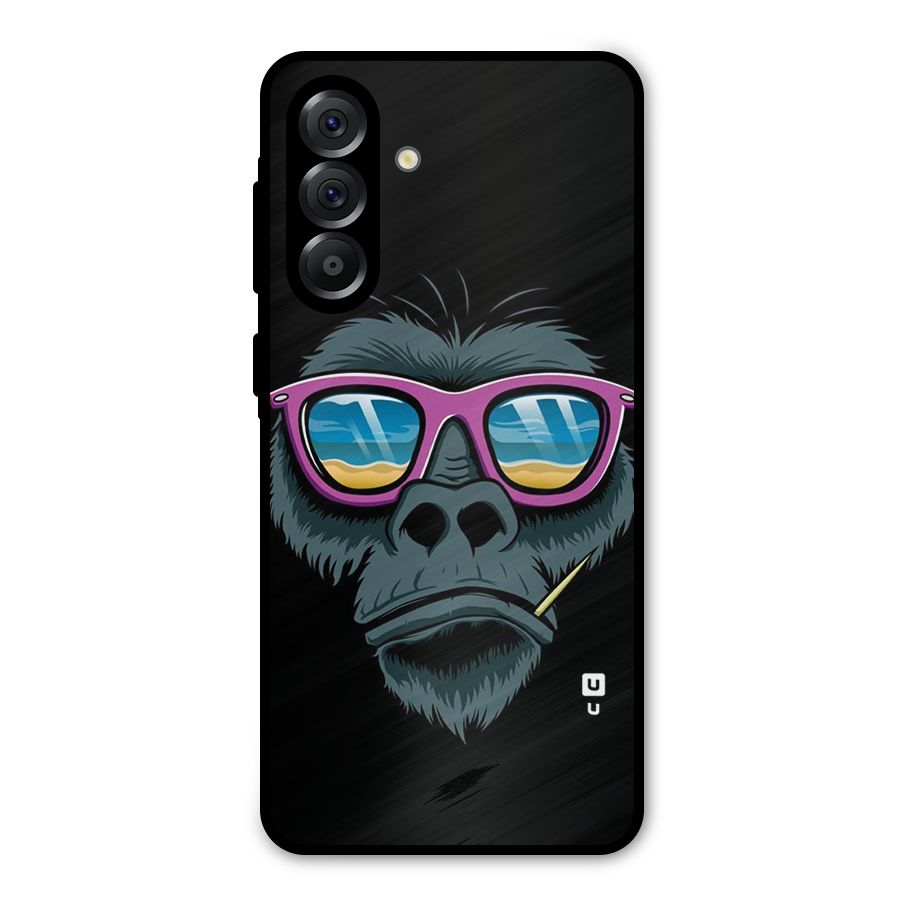 Cool Monkey Beach Sunglasses Metal Back Case for Galaxy A36