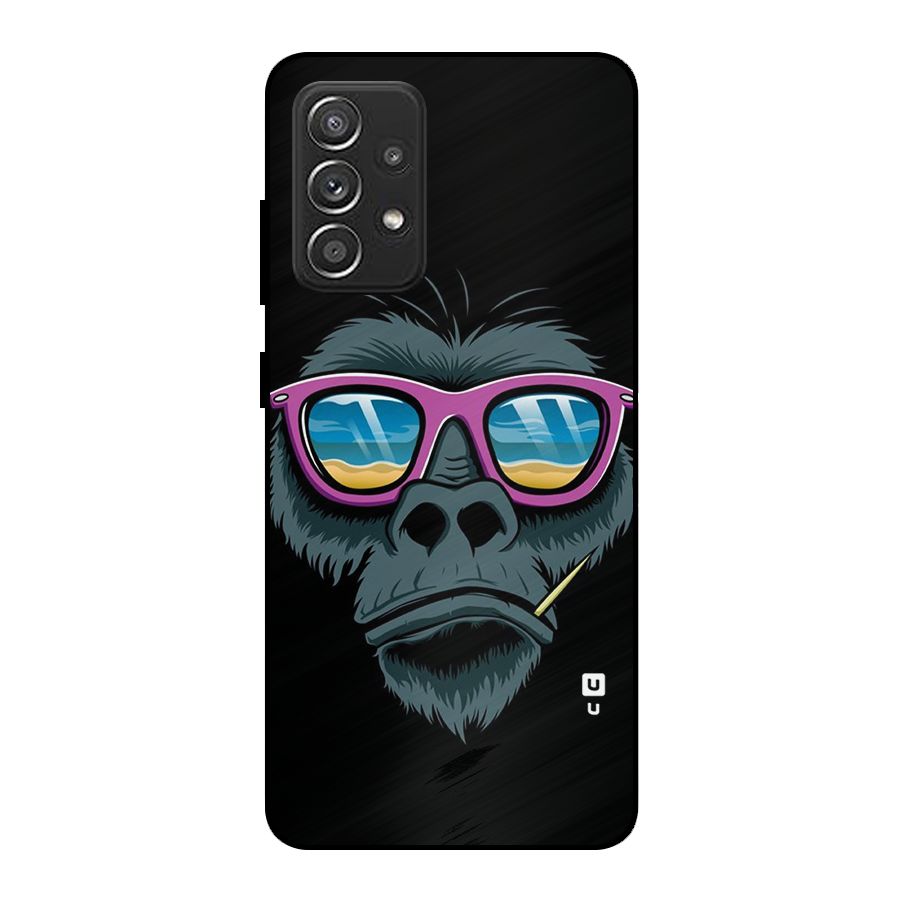 Cool Monkey Beach Sunglasses Metal Back Case for Galaxy A52