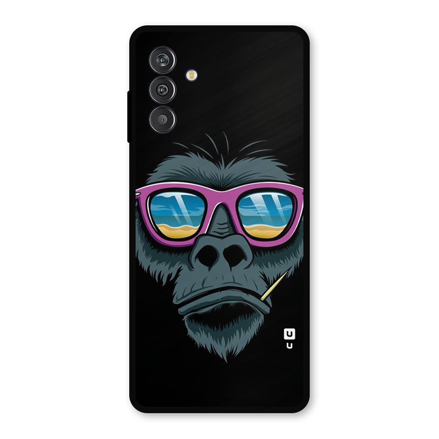 Cool Monkey Beach Sunglasses Metal Back Case for Galaxy F13