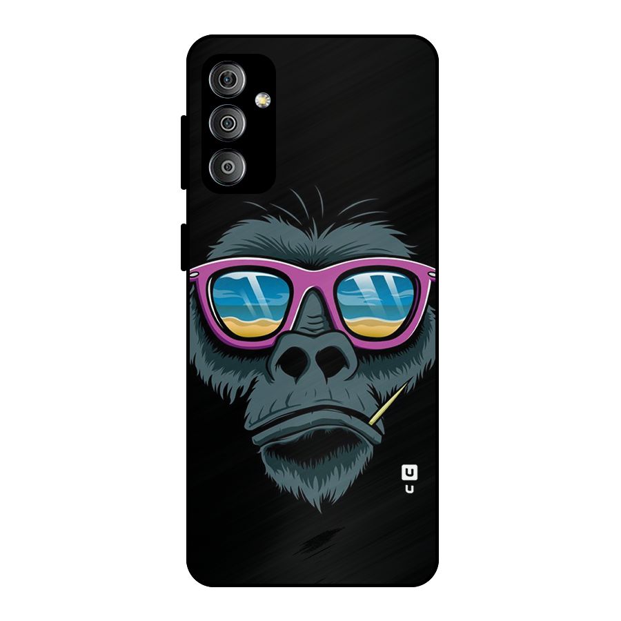 Cool Monkey Beach Sunglasses Metal Back Case for Galaxy F23