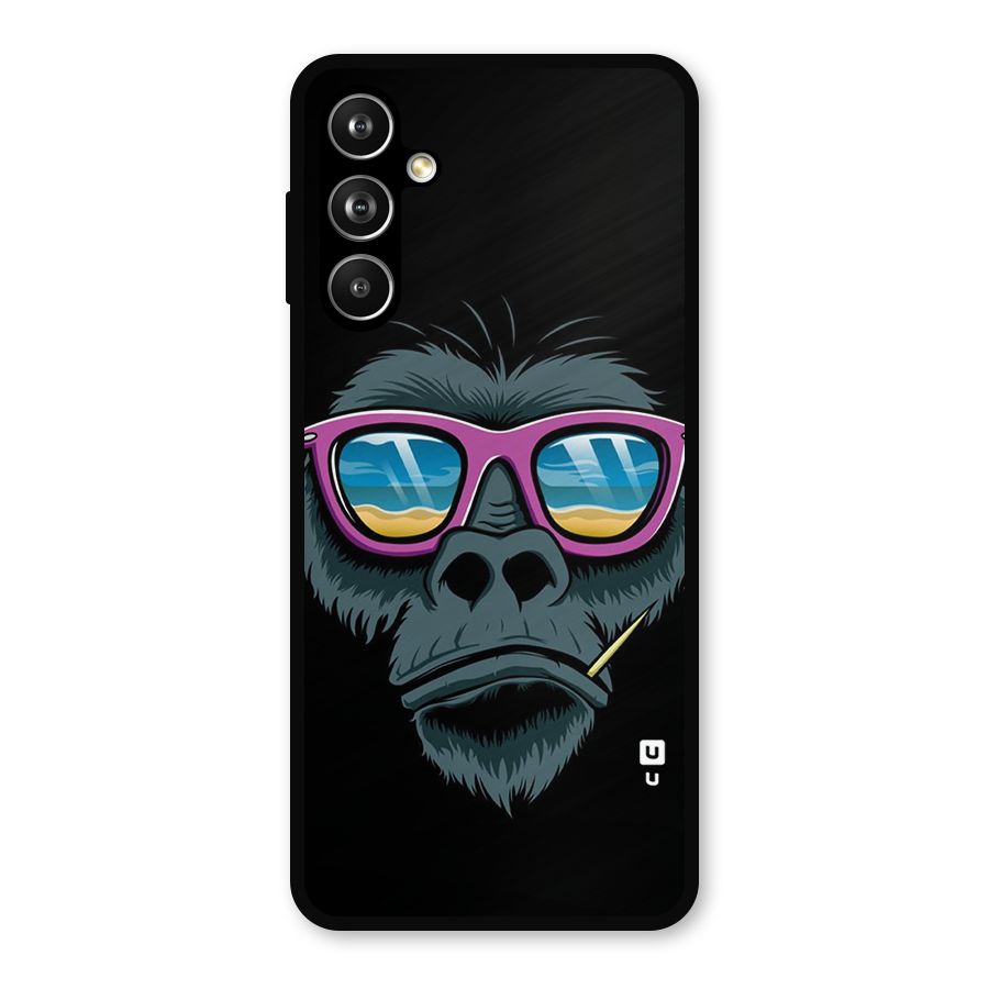 Cool Monkey Beach Sunglasses Metal Back Case for Galaxy F54