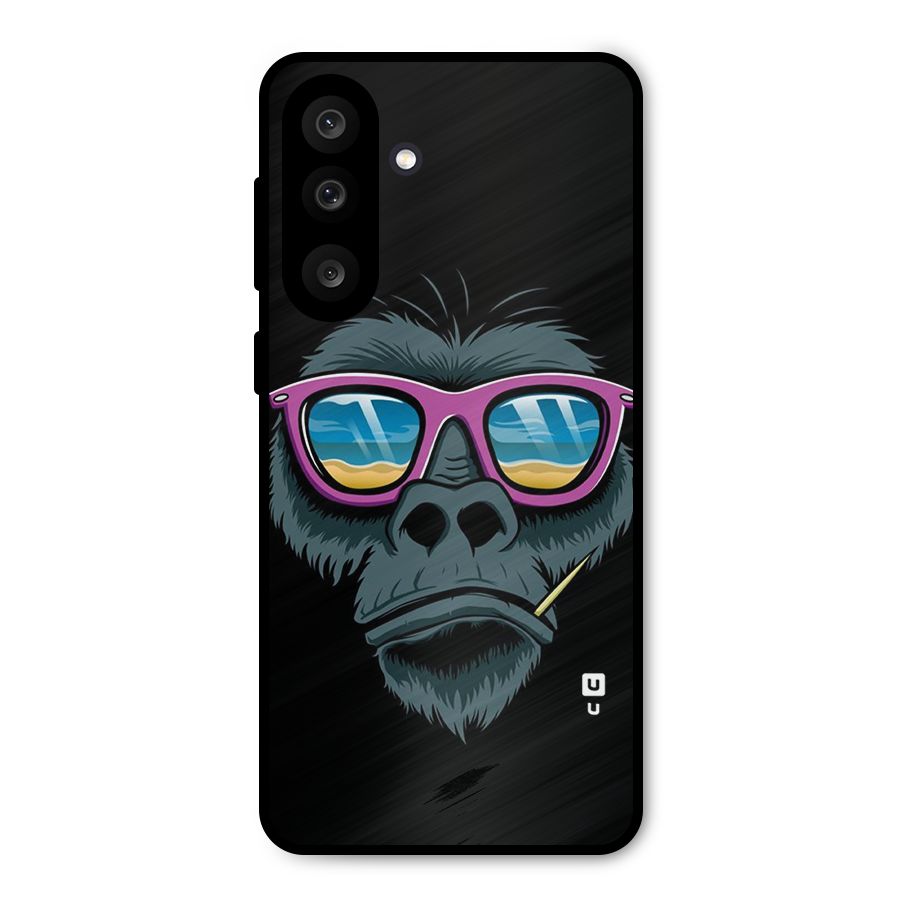 Cool Monkey Beach Sunglasses Metal Back Case for Galaxy F56