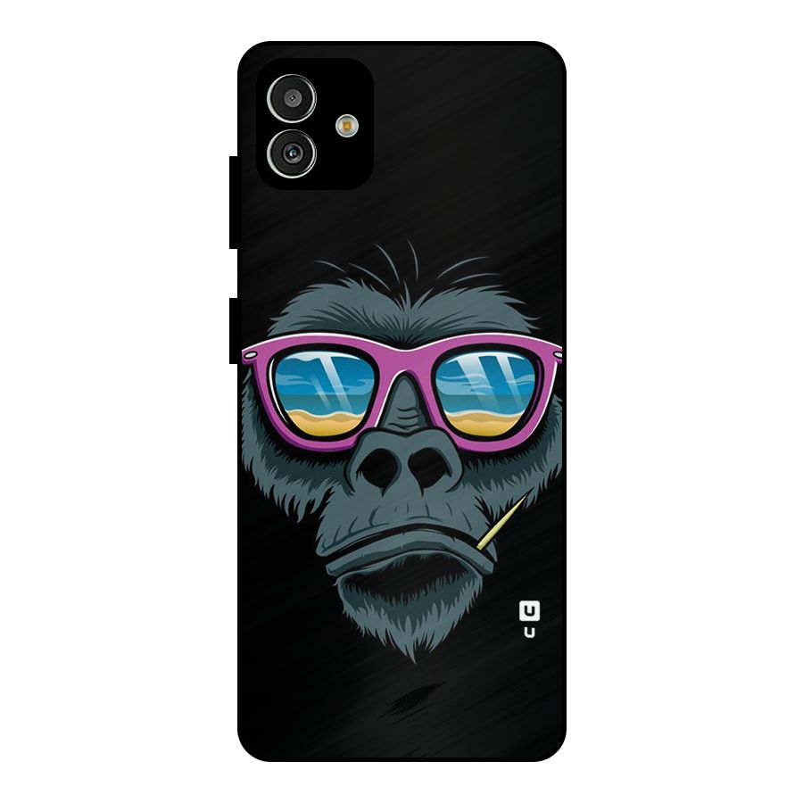 Cool Monkey Beach Sunglasses Metal Back Case for Galaxy M13 5G