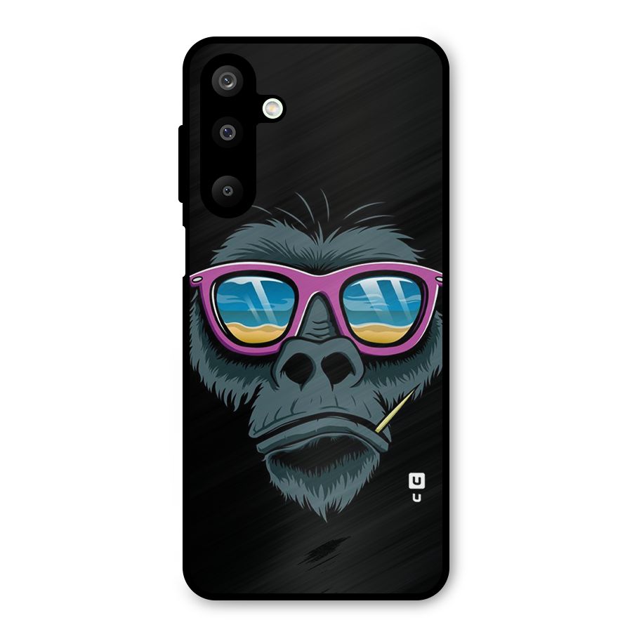 Cool Monkey Beach Sunglasses Metal Back Case for Galaxy M16