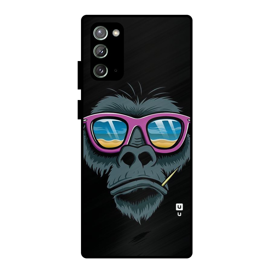 Cool Monkey Beach Sunglasses Metal Back Case for Galaxy Note 20