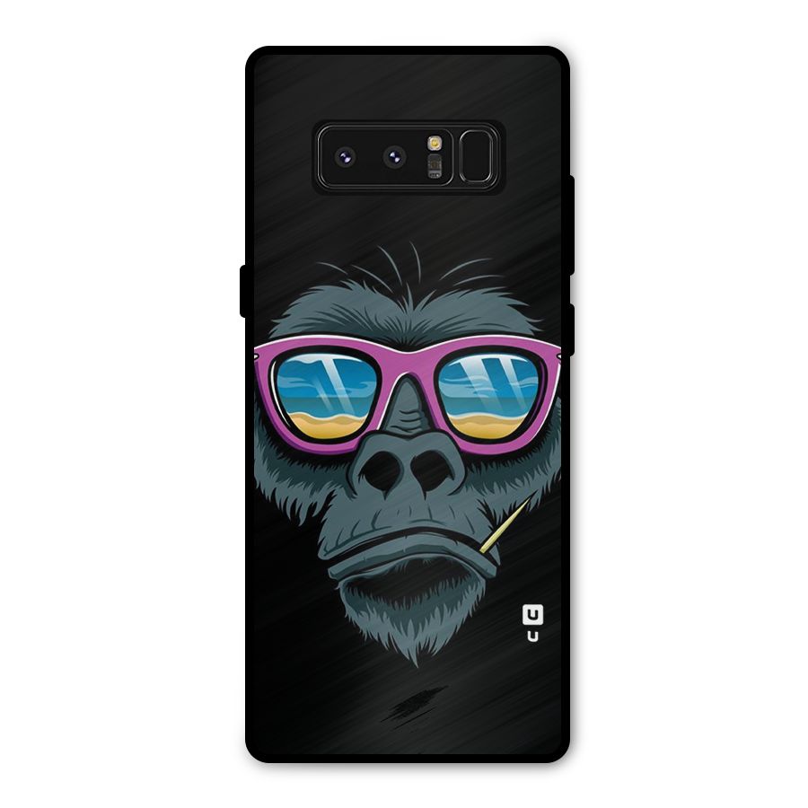 Cool Monkey Beach Sunglasses Metal Back Case for Galaxy Note 8