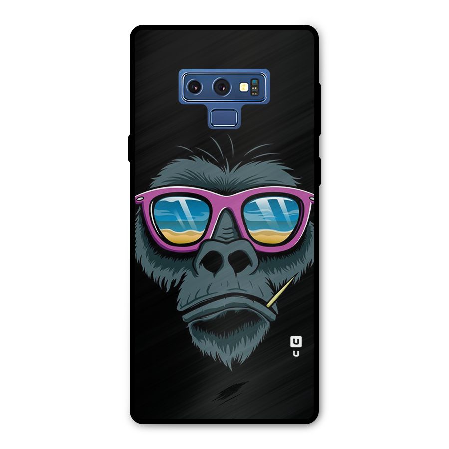 Cool Monkey Beach Sunglasses Metal Back Case for Galaxy Note 9