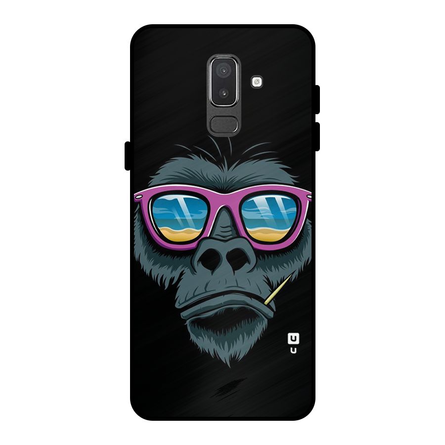 Cool Monkey Beach Sunglasses Metal Back Case for Galaxy On8 (2018)