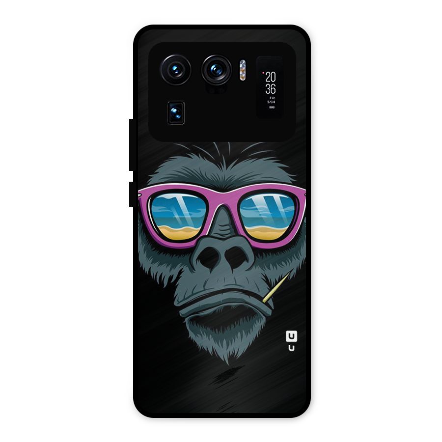 Cool Monkey Beach Sunglasses Metal Back Case for Mi 11 Ultra