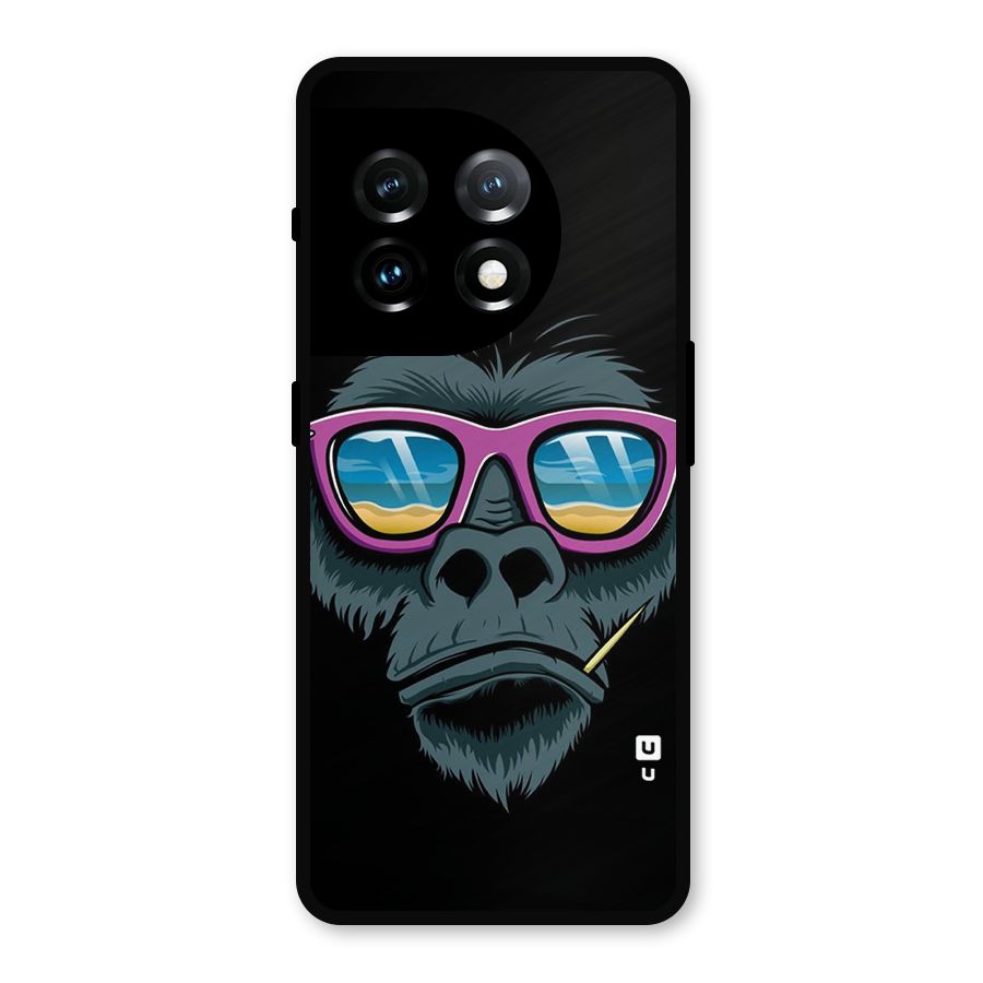 Cool Monkey Beach Sunglasses Metal Back Case for OnePlus 11