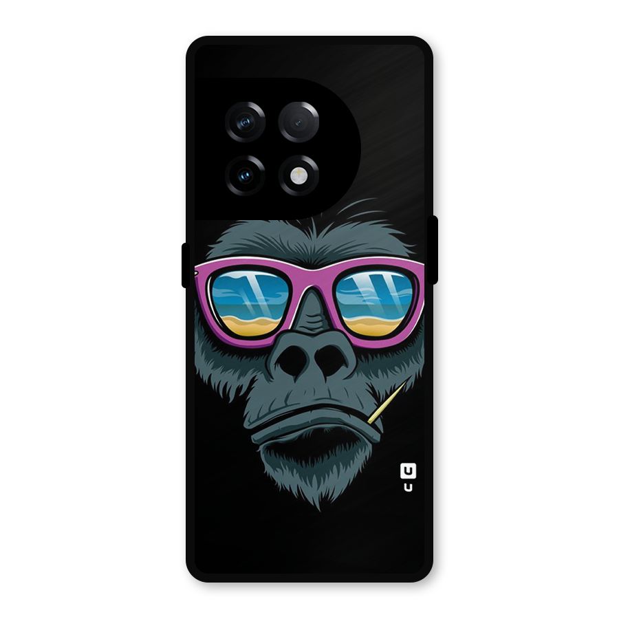 Cool Monkey Beach Sunglasses Metal Back Case for OnePlus 11R