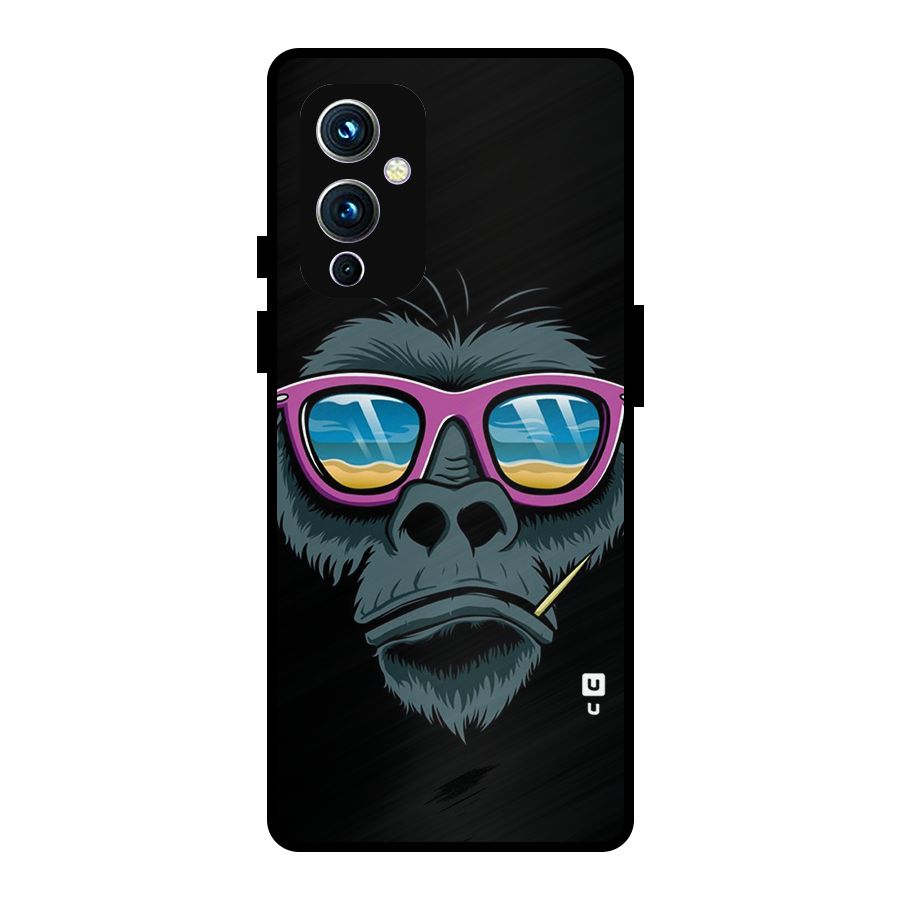 Cool Monkey Beach Sunglasses Metal Back Case for OnePlus 9