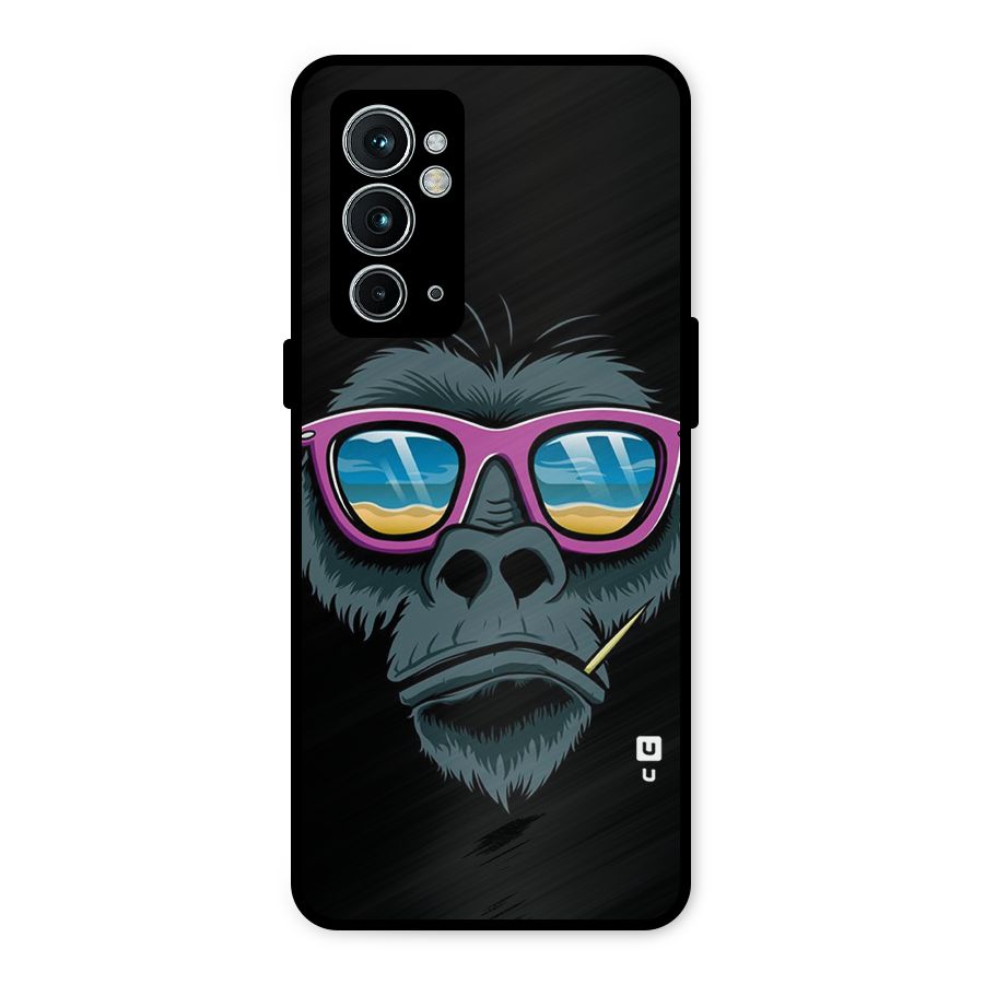 Cool Monkey Beach Sunglasses Metal Back Case for OnePlus 9RT 5G