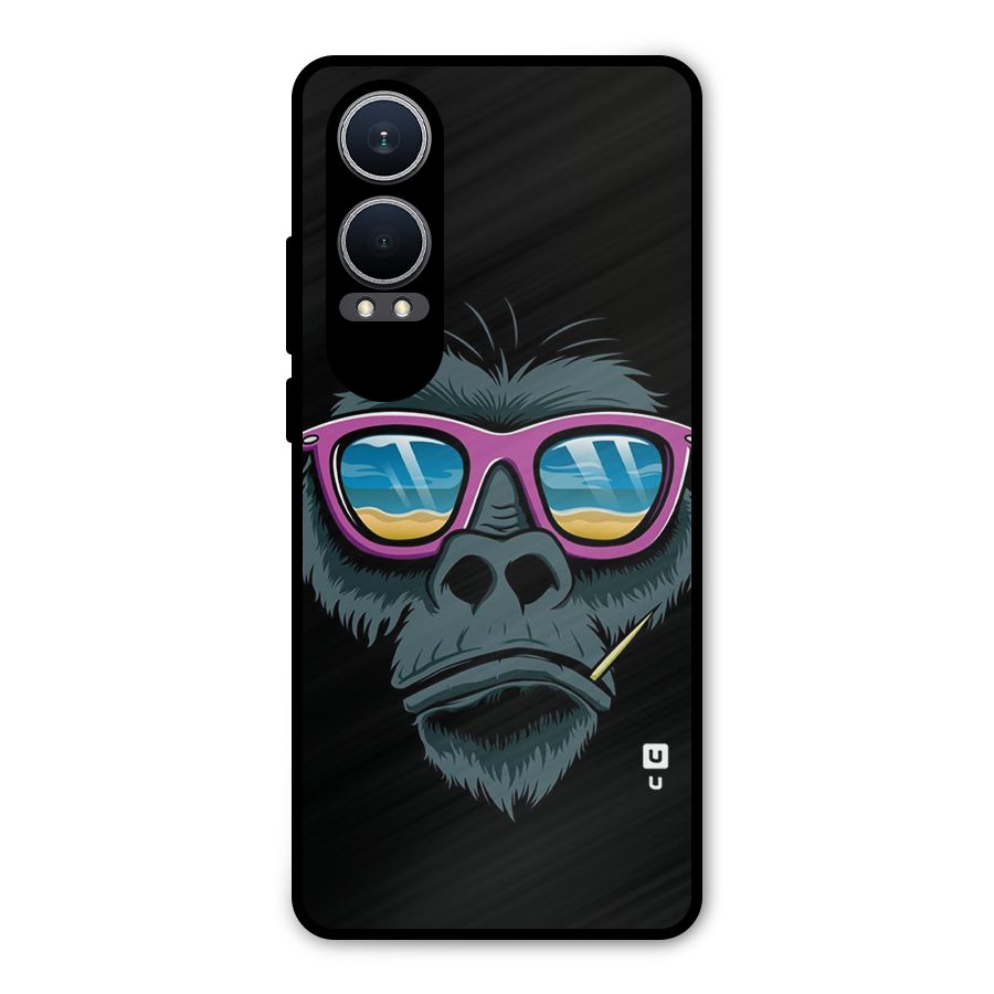 Cool Monkey Beach Sunglasses Metal Back Case for OnePlus Nord CE4 Lite