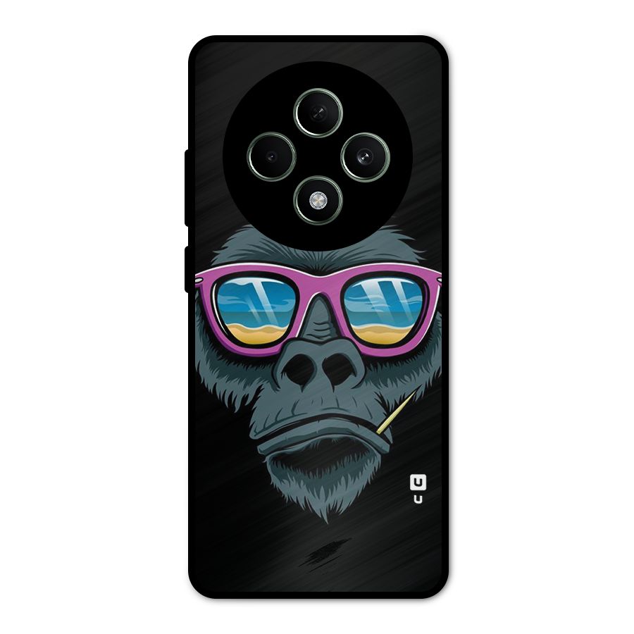 Cool Monkey Beach Sunglasses Metal Back Case for Oppo F27