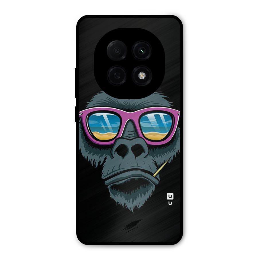 Cool Monkey Beach Sunglasses Metal Back Case for Oppo F29 Pro