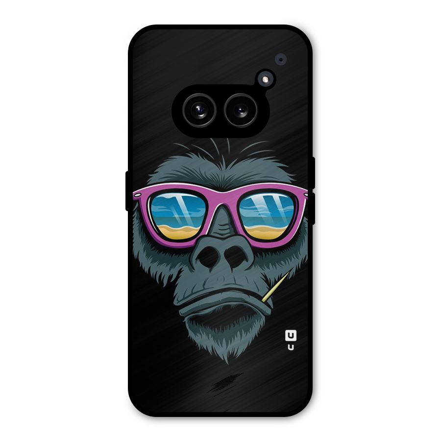 Cool Monkey Beach Sunglasses Metal Back Case for Nothing Phone 2a