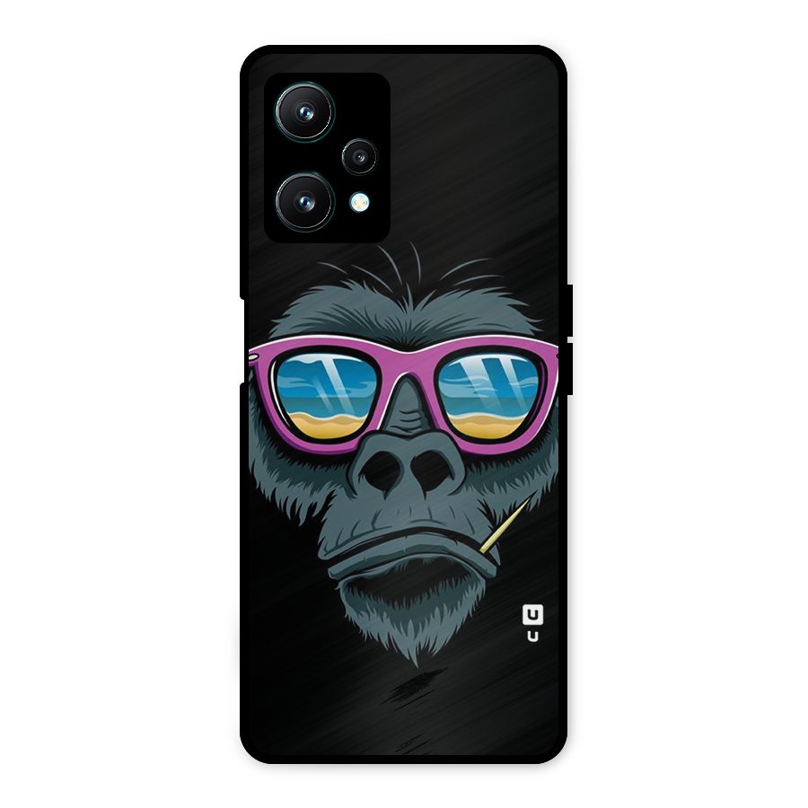 Cool Monkey Beach Sunglasses Metal Back Case for Realme 9 Pro 5G