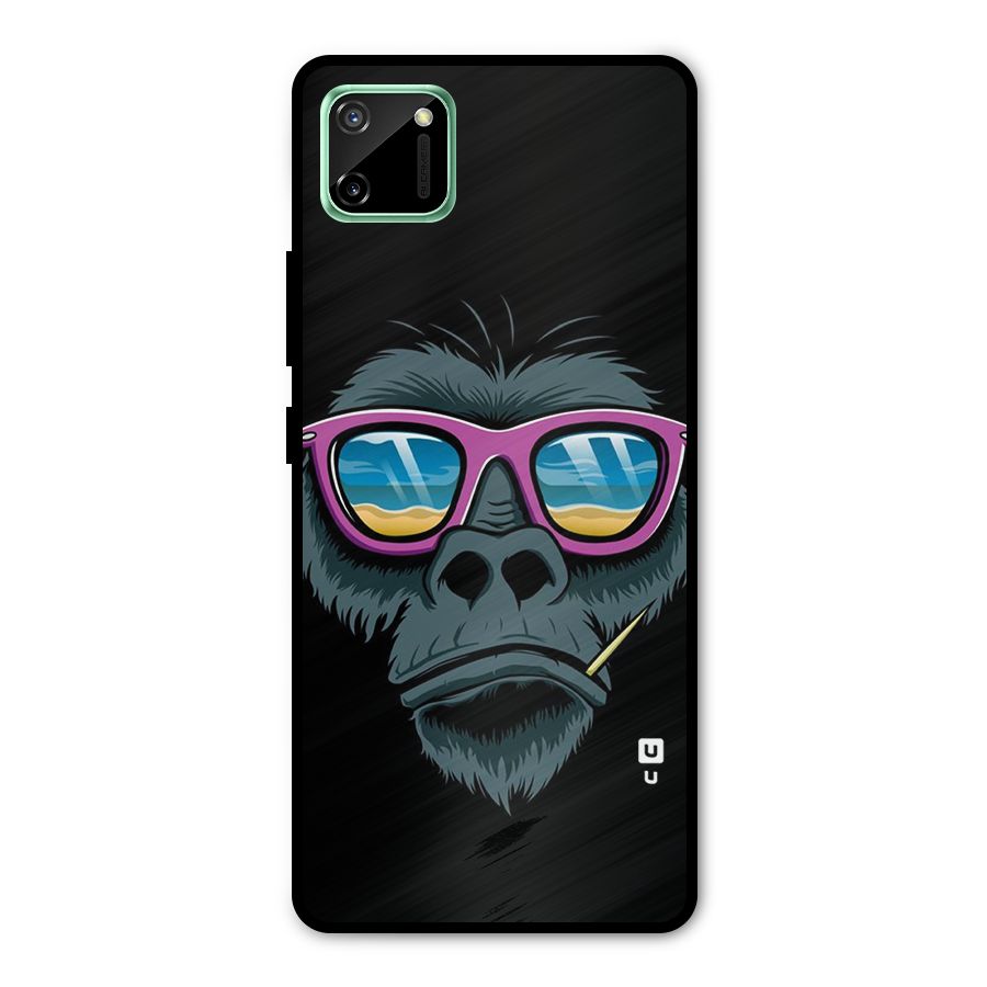 Cool Monkey Beach Sunglasses Metal Back Case for Realme C11