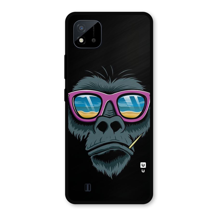 Cool Monkey Beach Sunglasses Metal Back Case for Realme C11 2021